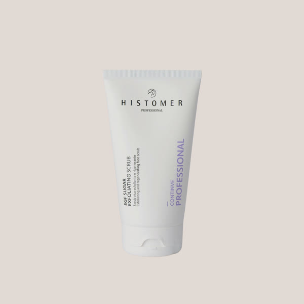 EGF Sugar Exfoliating Scrub de Histomer, exfoliante regenerador con azúcar y EGF