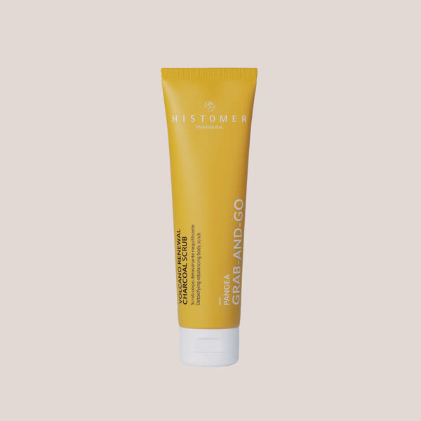 Volcano Renewal Charcoal Scrub de Histomer, exfoliante corporal detoxificante