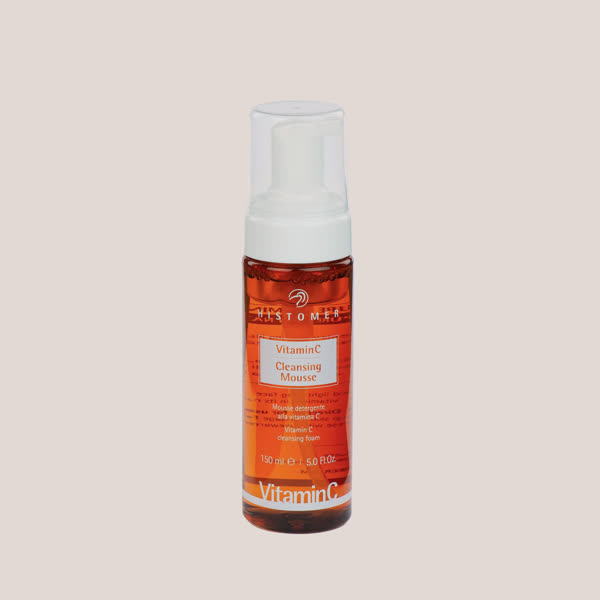 Vitamin C Cleansing Mousse Grab-and-Go de Histomer, mousse limpiadora facial con vitamina C pura